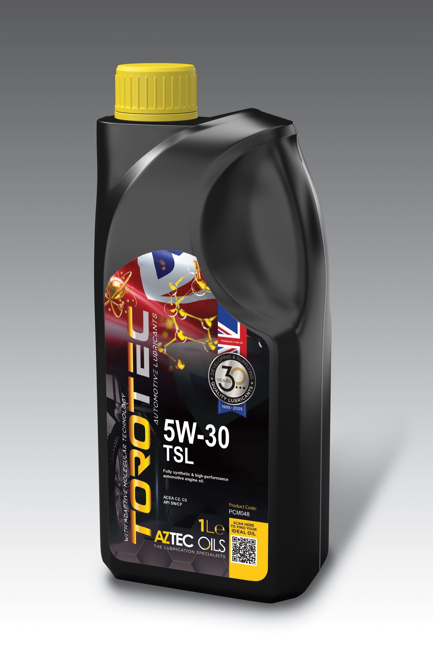 Engine Oil 1L TOROTEC 5W-30 TSL Fully Synthetic Aztec Oils PCM048-S10